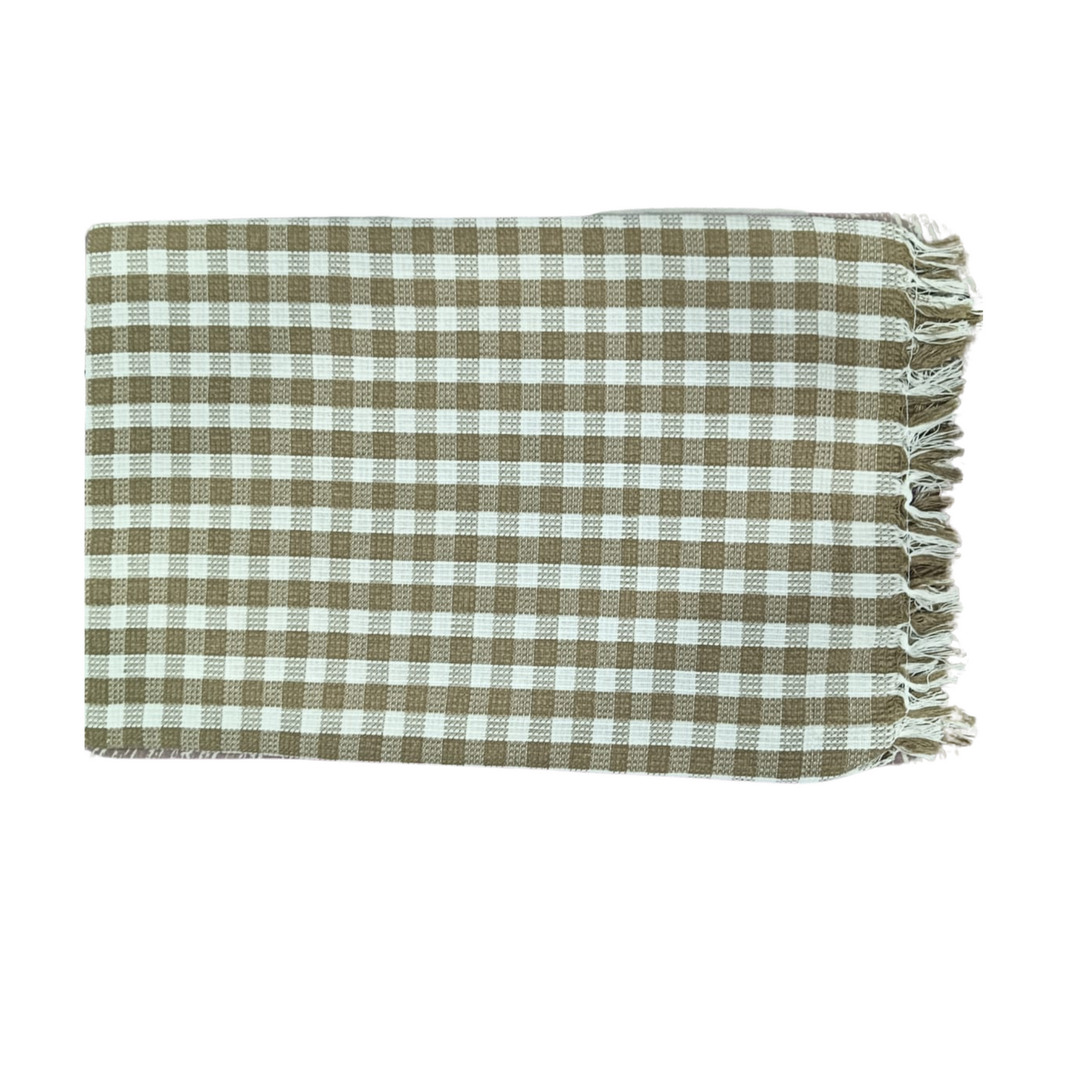 Premium Checkered Cotton Towel – 36" x 72" | Quick-Dry & Lightweight