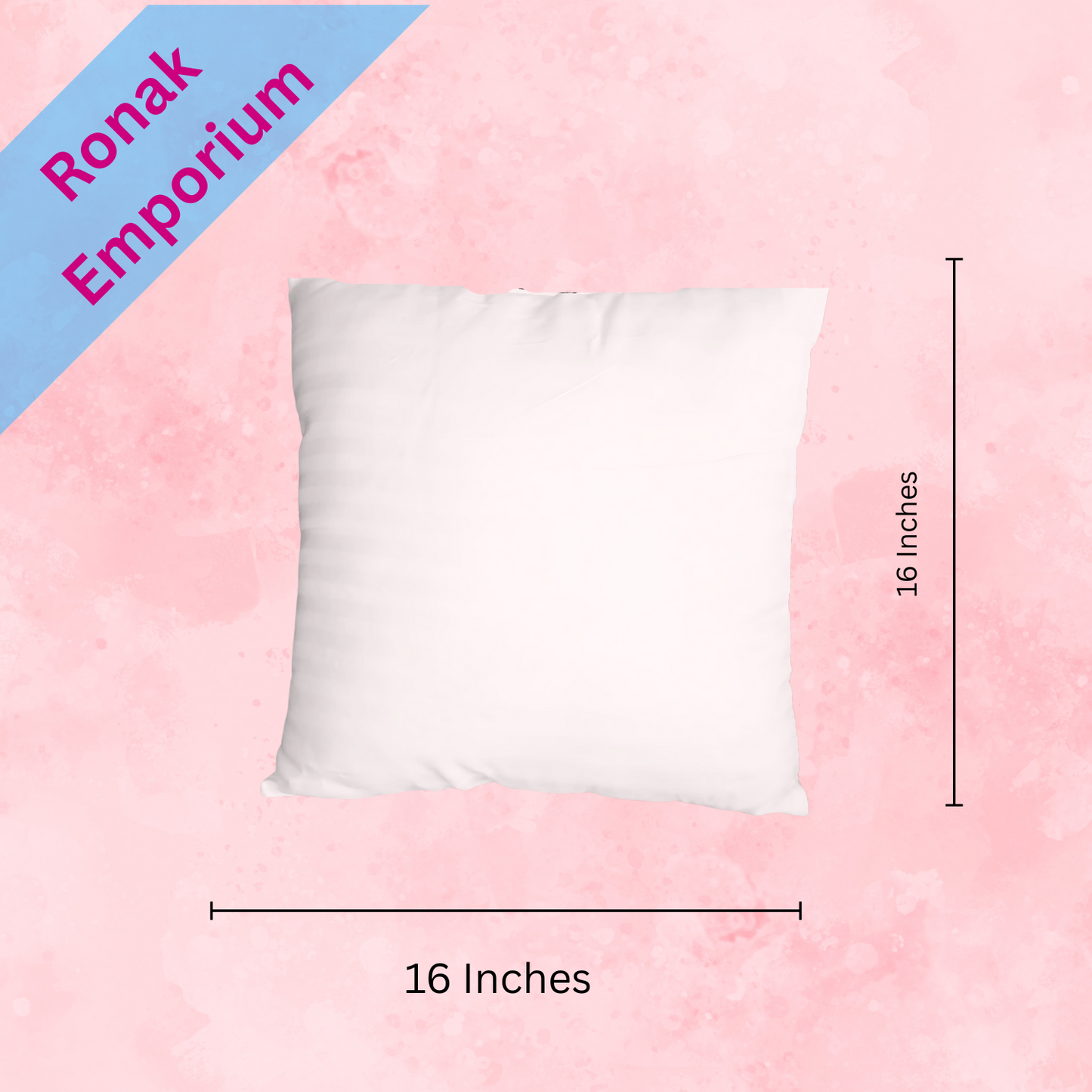 Set of 5 Microfiber Sofa Cushion Fillers – 16x16 Inch Soft & Washable (White)