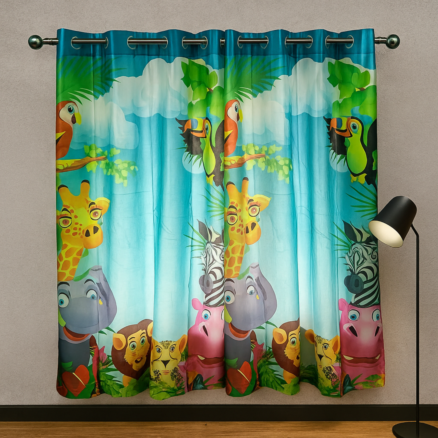 animal print curtain