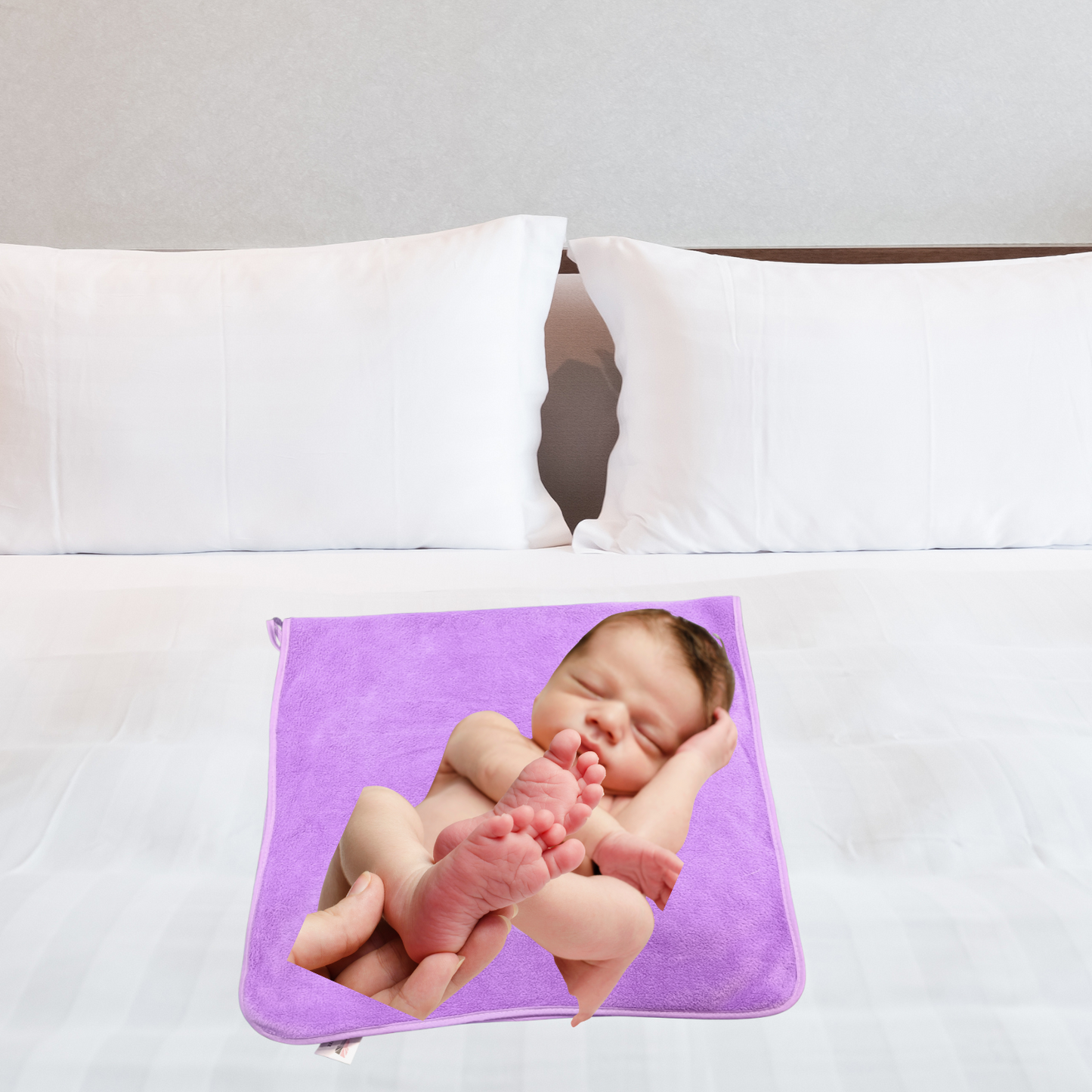 Newborn Baby Hooded Towel – Ultra Soft Microfiber with Cute Bunny Design