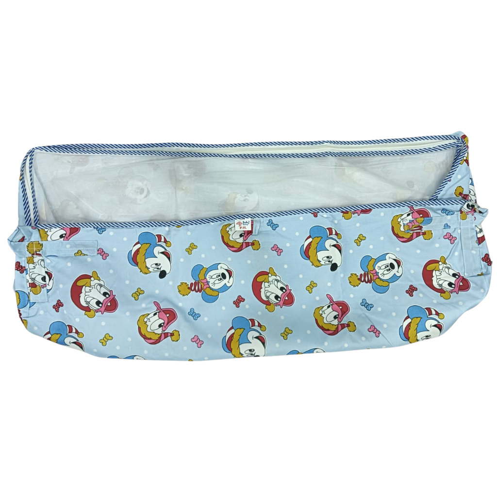 Soft Cotton Baby Cradle Swing โ Ghodiyu/Khoyu Hammock with Net for Newborns