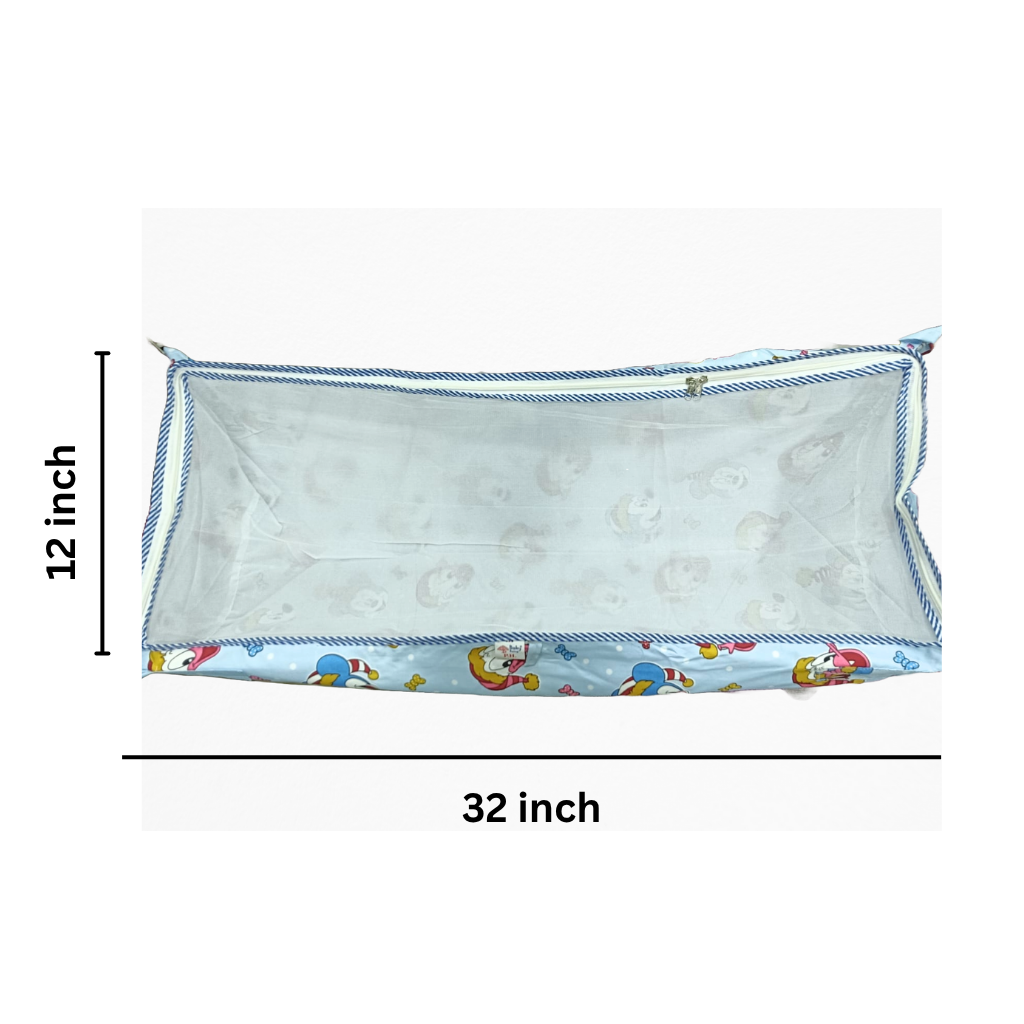 Soft Cotton Baby Cradle Swing โ Ghodiyu/Khoyu Hammock with Net for Newborns