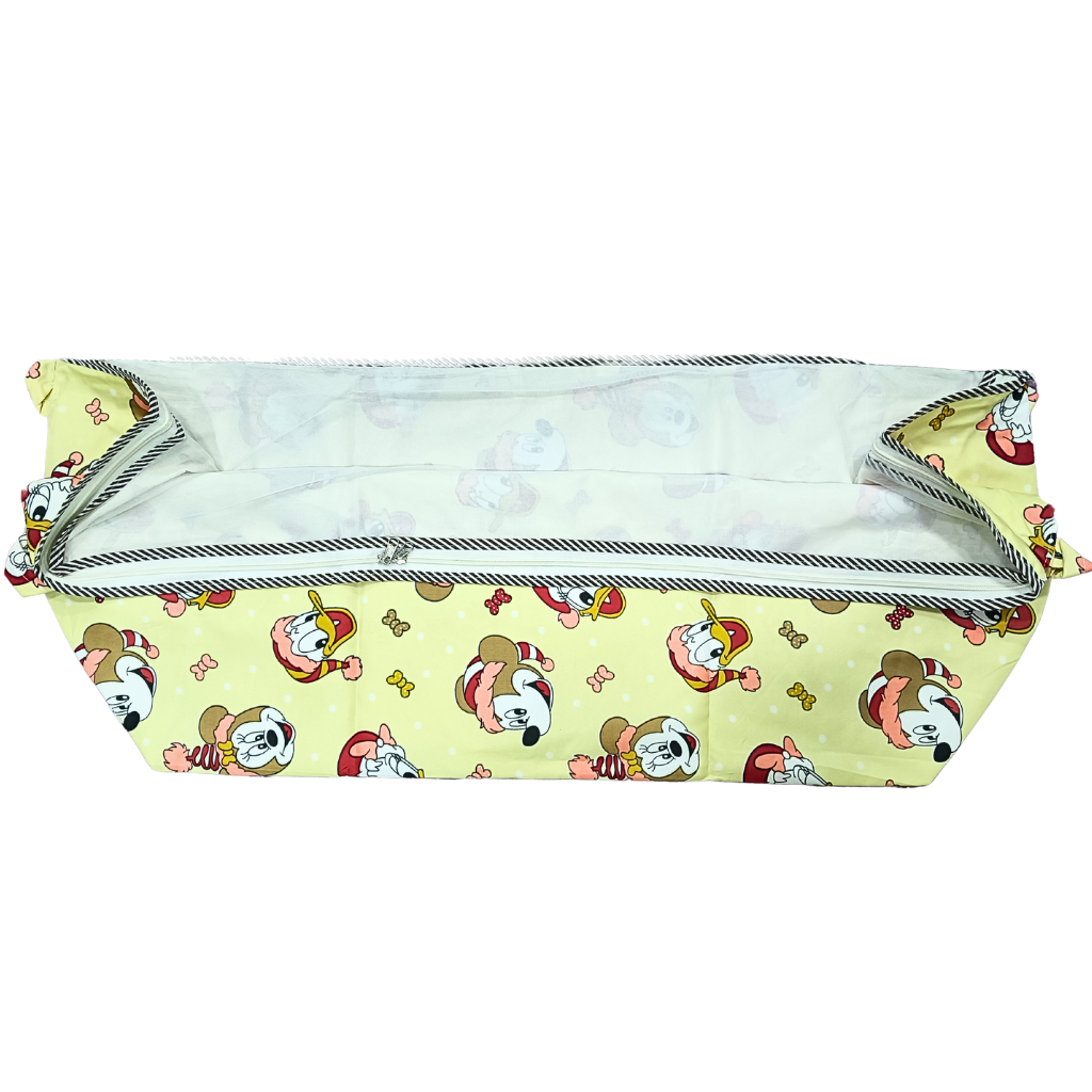 Soft Cotton Baby Cradle Swing โ Ghodiyu/Khoyu Hammock with Net for Newborns