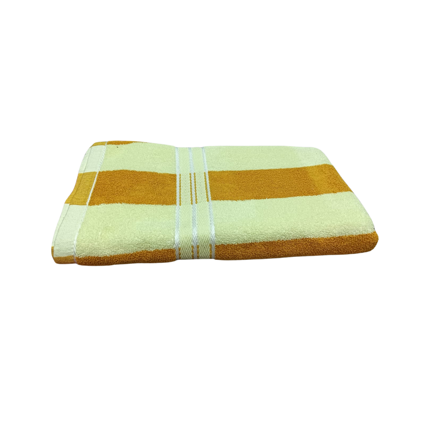 Premium Cotton Bath Towel – Striped, Soft & Absorbent