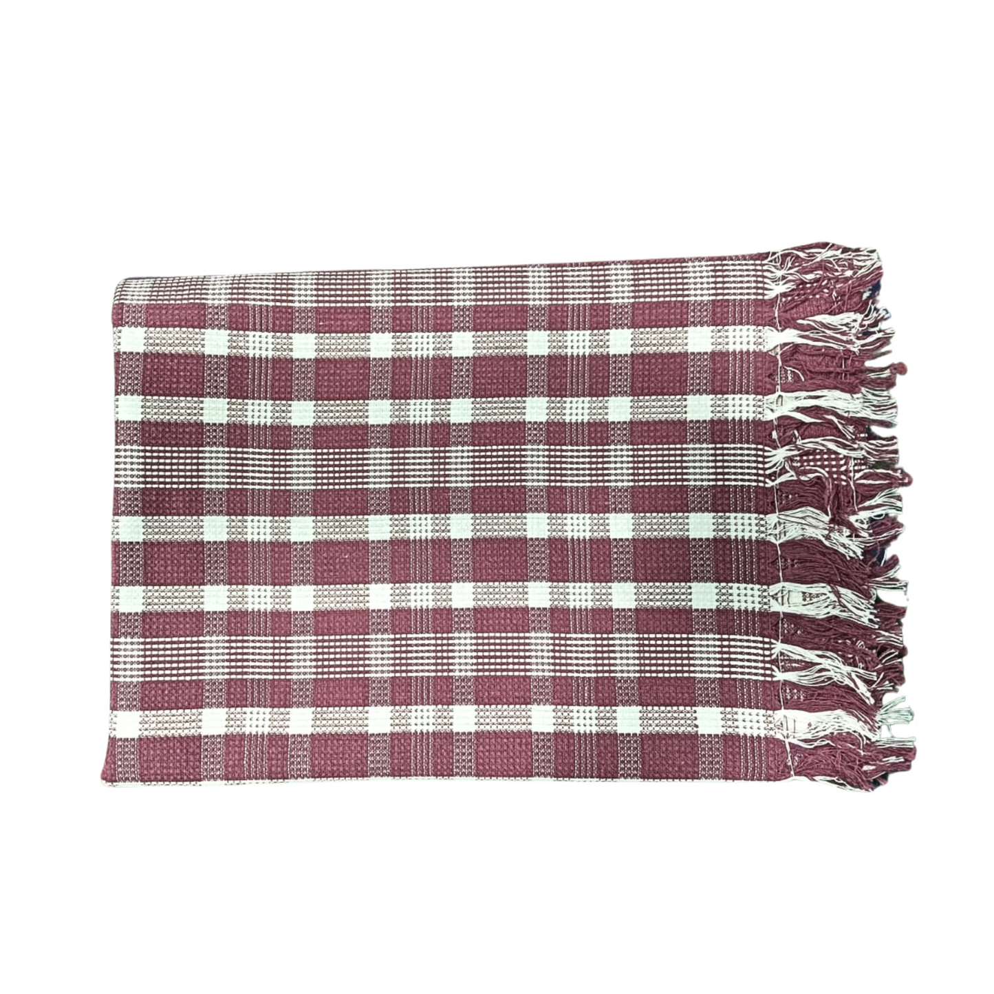 Premium Checks Cotton Bath Towels – 30x60 inches