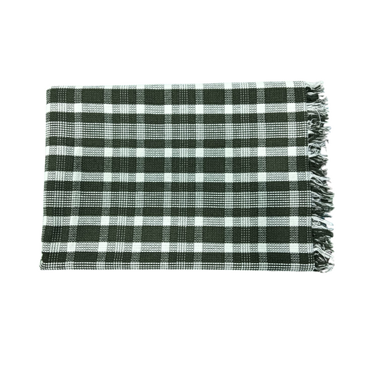 Premium Checks Cotton Bath Towels – 30x60 inches