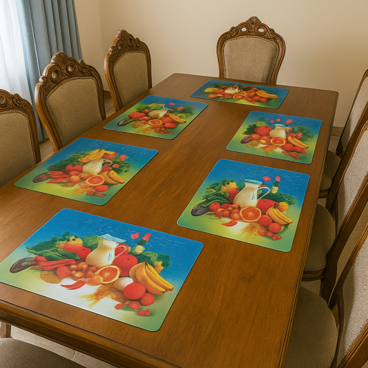 Dining Table 3D Mat Set – With Tea Cup  Mat