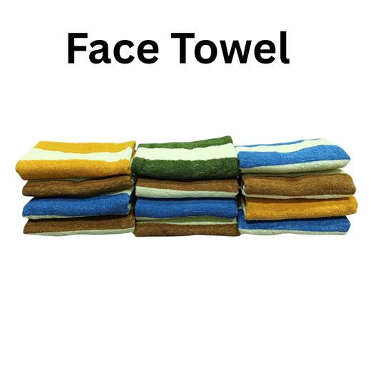 100% Cotton Face Towel / Hand Towel – Soft & Absorbent, Multicolor