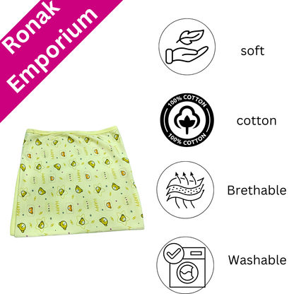 Cotton Baby Wrapper with Hood – 26x36 Inch Soft Swaddle for 0–2 Years