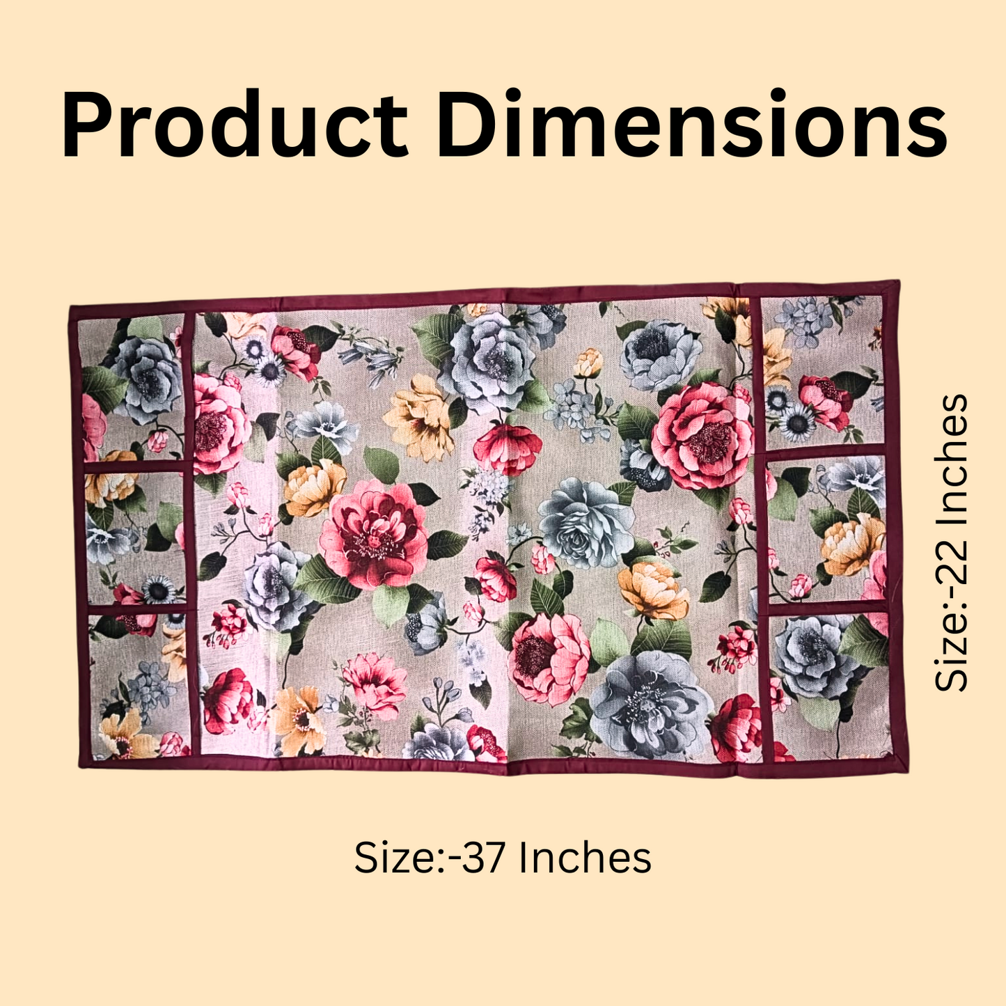 37x22 Inches cover, 