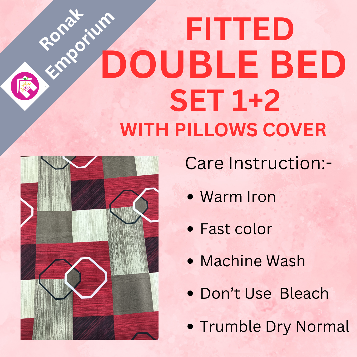 fitted cotton Bed sheet
