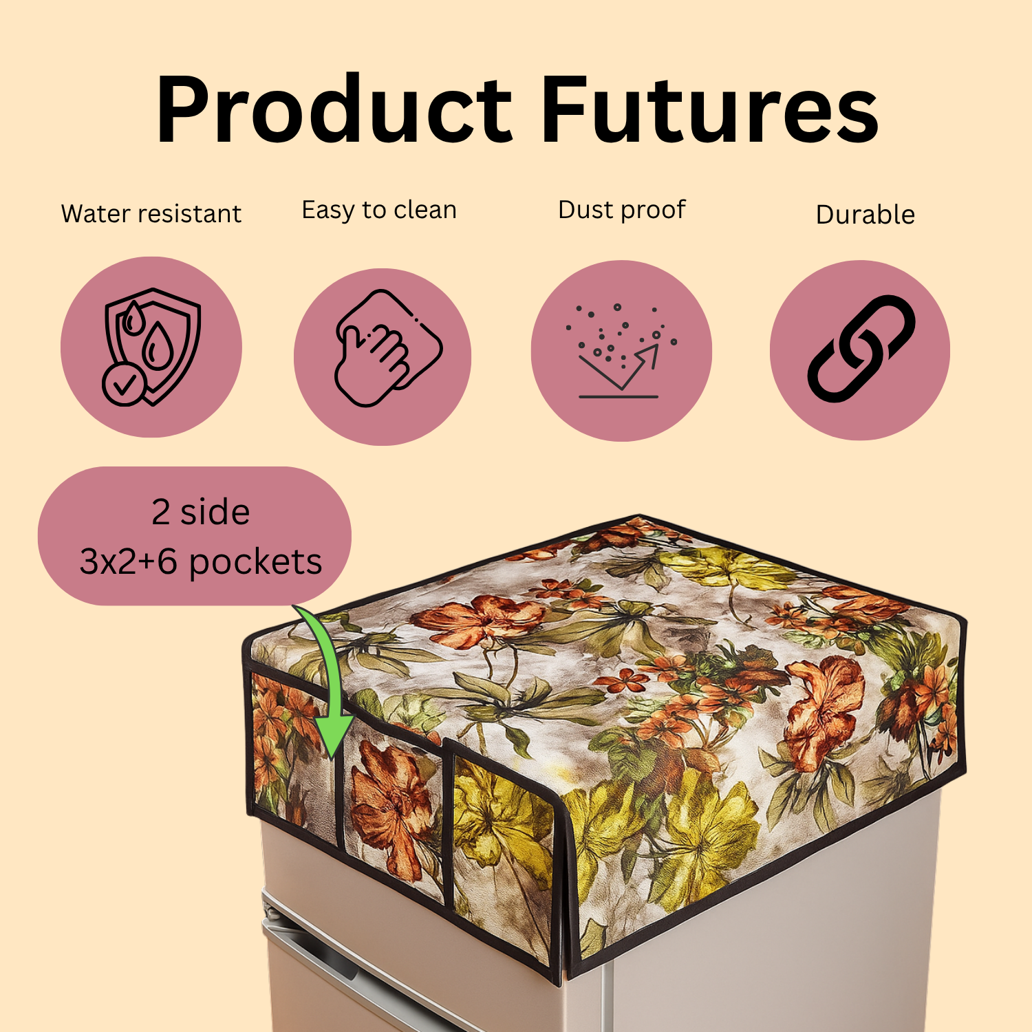  decorative fridge cover