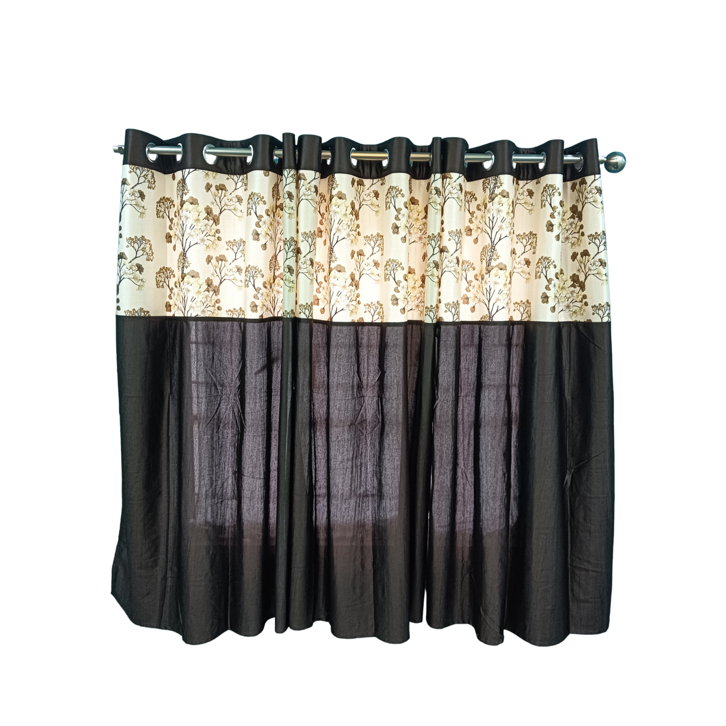 Elegant Floral Home Decor Curtain – 4x5 ft Polyester – Lightweight & Durable