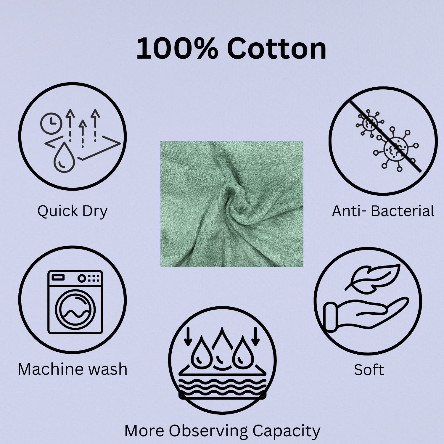  Soft Absorbent Towel, Quick Dry Towel
