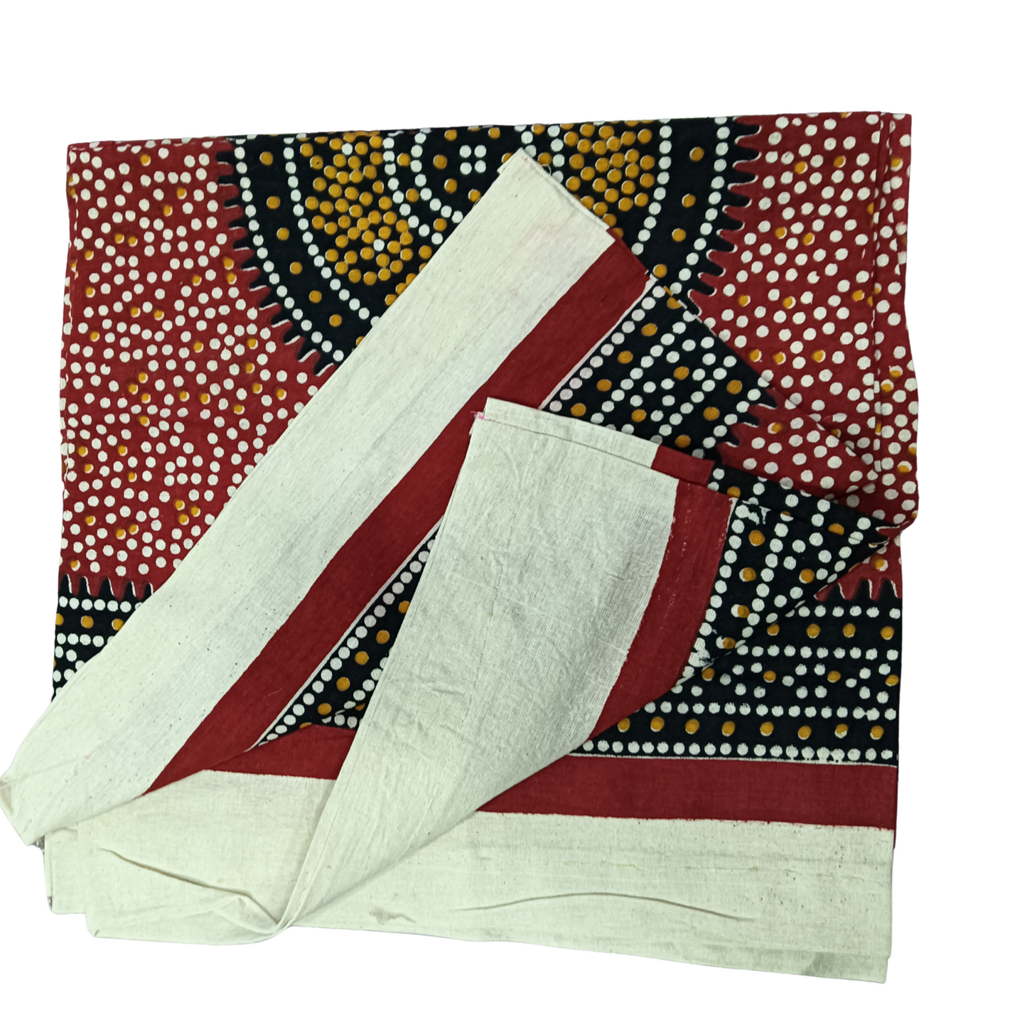 Cotton Bolster Cover Set – Traditional Design -Pair of 2(only cover)