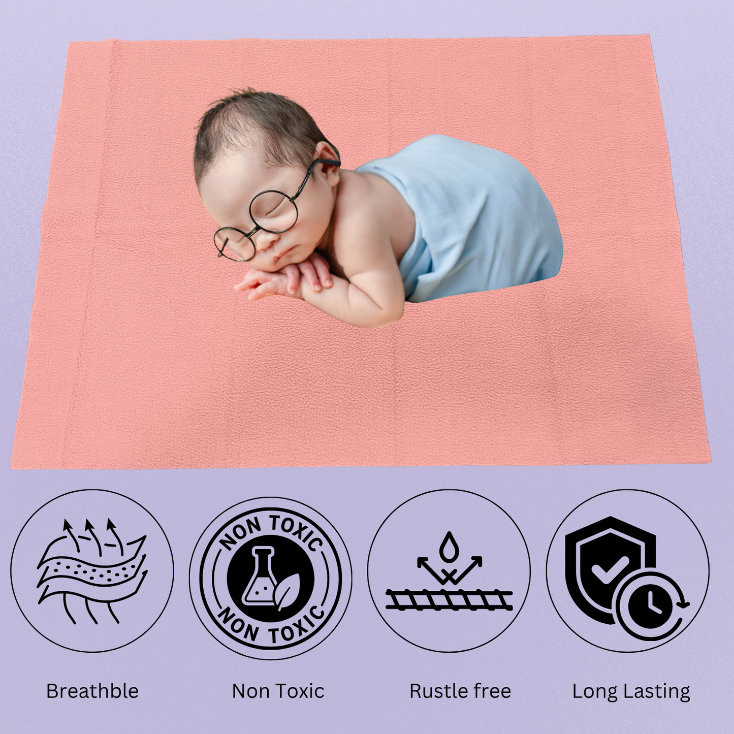 Baby Dry Sheet Waterproof | Washable Baby Protector New Born Baby