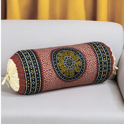 Cotton Bolster Cover Set – Traditional Design -Pair of 2(only cover)