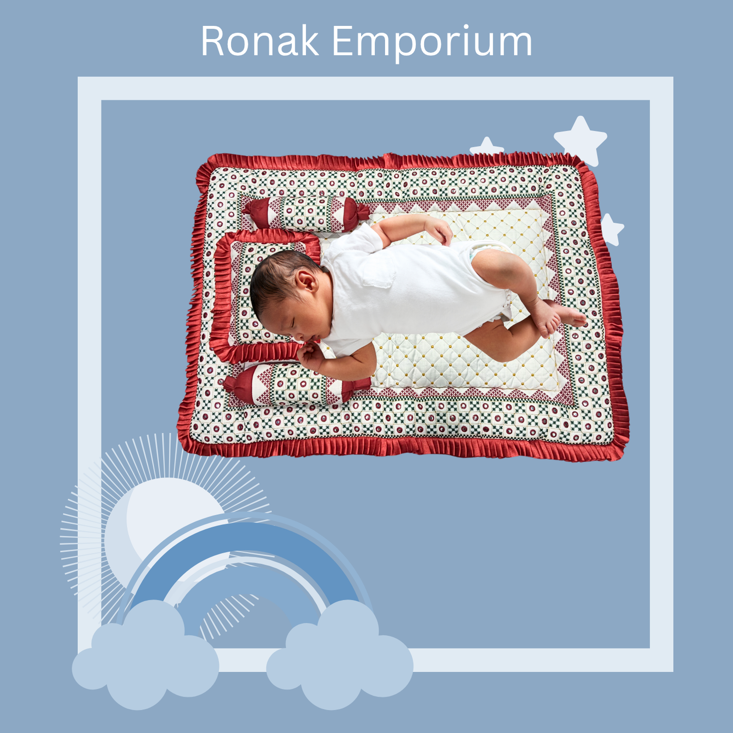 Rajvadi Baby Bedding Set – Traditional Rajasthani Style for Newborns