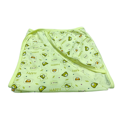 Cotton Baby Wrapper with Hood – 26x36 Inch Soft Swaddle for 0–2 Years