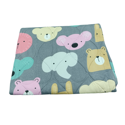 Newborn Baby Cotton❤️ Quilted Bedding – Cute Prints (Size: 2.5 x 3 ft)