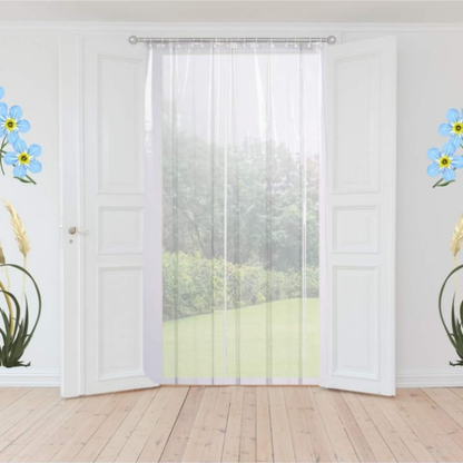 Premium Transparent Sheer Curtain for Door & Window – Light & Airy Look