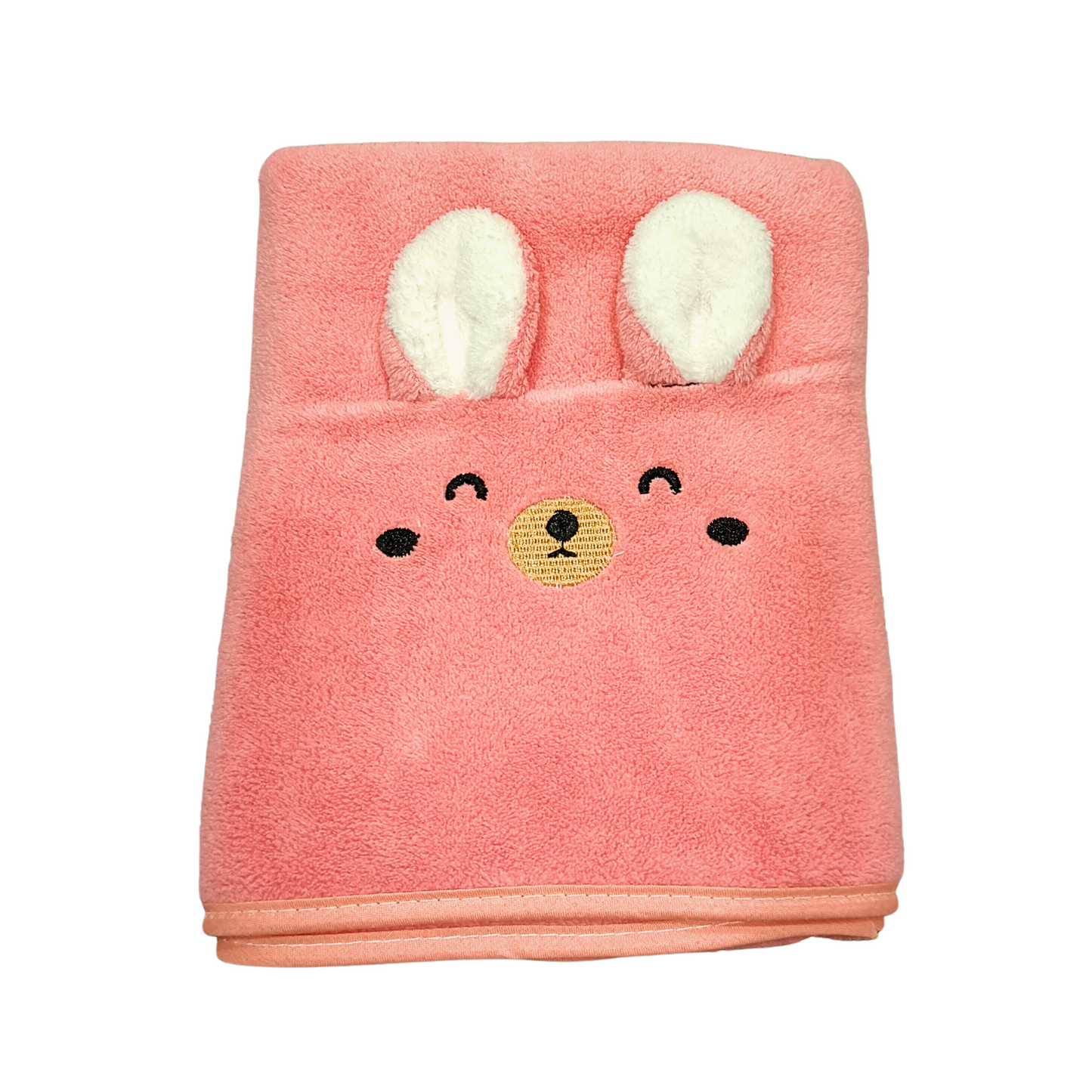 Newborn Baby Hooded Towel – Ultra Soft Microfiber with Cute Bunny Design