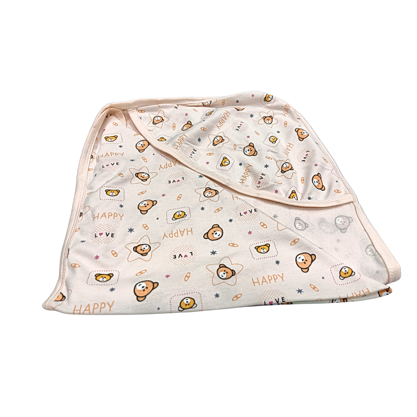Cotton Baby Wrapper with Hood – 26x36 Inch Soft Swaddle for 0–2 Years