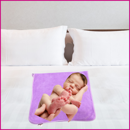 Newborn Baby Hooded Towel – Ultra Soft Microfiber with Cute Bunny Design
