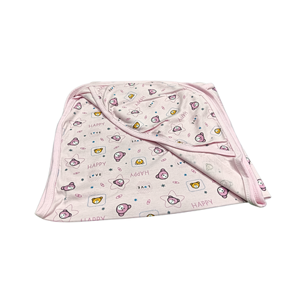 Cotton Baby Wrapper with Hood – 26x36 Inch Soft Swaddle for 0–2 Years