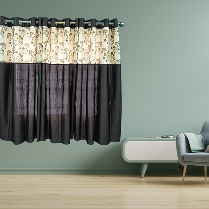 Elegant Floral Home Decor Curtain – 4x5 ft Polyester – Lightweight & Durable