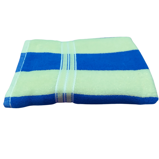 Premium Cotton Bath Towel –  Striped, Soft & Absorbent