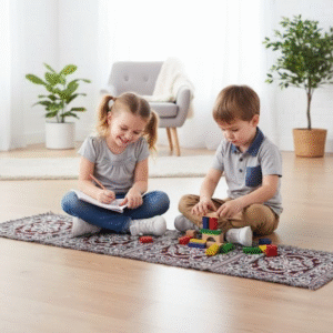 Cotton Asan Patto 4 Sitted, Multi-Use Mat (18x76 inches)