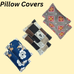 Cotton pillow covers 3 pairs