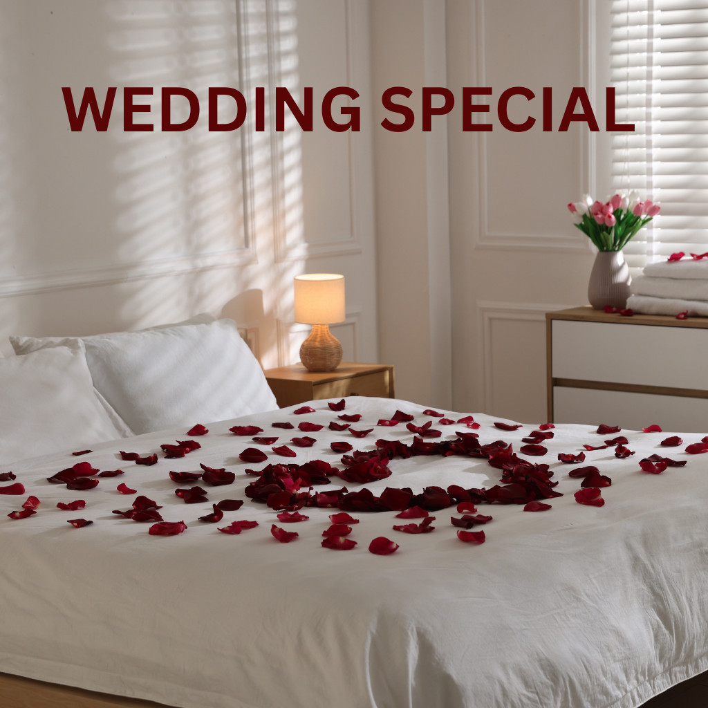 White Cotton Double Bedsheet with 2 Pillow Covers – Wedding Special (6×6.5 ft) - Image 2