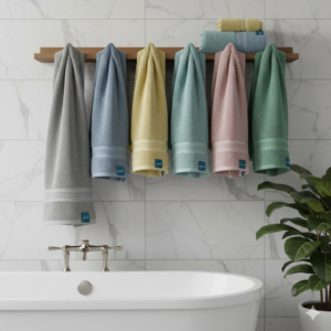 Luxury Soft Cotton Bath Towel – Elegant, Ultra Absorbent & Quick Dry